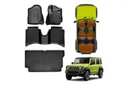3D Floor Mats Boot Liner for Suzuki Jimny XL 5-Door 2023-2025 Auto Transmission All Weather Heavy Duty Cargo Car Trunk Luggage Tray