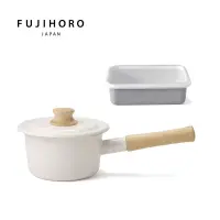 在飛比找博客來優惠-FUJIHORO日本富士琺瑯-COTTON保鮮盒淺型(M)灰