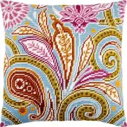 Tapestry Pillow Cover DIY kit "Ornament" Needlepoint kit Printed canvas