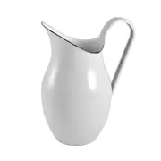 Urban Style Enamelware 2.5L Pitcher Jug Water/Juice Drink Container French White