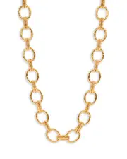 Capucine De Wulf Cleopatra Regal Link Necklace in 18K Gold Plated, 16