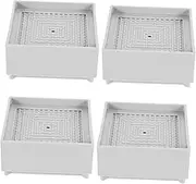 MOLUCKFU 4pcs Heavy Duty Furniture Foot Pads Bed Risers for Stabilizing Elevating Beds Chairs Non-Slip Pad