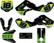 Full Custom decal Kit Heavy style to fit Kawasaki KX 65 2000 - 2023 sticker kit