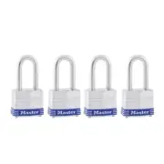 Master Lock 3QLF Laminated Steel Long Shackle Padlock 1-9/16 in.