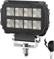 Square Offroad Lighting | Led Work Light Bar for Trucks - Waterproof High Amber Multi-Functional Dustproof Lighting for Car Road ATV Trailer Automotive Use