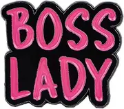 [Pinstant] Boss Lady Pink Office Manager Director Girl Power Women's Rights Feminist Feminism Anti-Sexism Abortion Pro-Choice Smash Patriarchy Motivational Equal 1.25" Enamel Pin Badge, Mixed