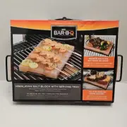 Himalayan Salt Block 12"x8"x1.5" with Serving Tray Mr BBQ Bar B Q New