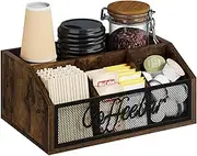 YINMIT Coffee Station Organizer for Countertop,Coffee Bar Accessories and Organizer for Coffee Pods,Syrup,Cups,and Stirrer,Coffee Condiment Organizer,Coffee and Tea Organizer,Office Coffee Station