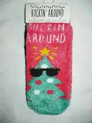 Micro Velour Women's Low Cut Cozy Socks 2 Pair Shoe Size 4-10 Rockin Around