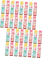 Homoyoyo 32pcs Heart Erasers for Cute Mini Office Supplies Classroom Rewards Stationery Eye Catching Design for Parties Academic Achievements
