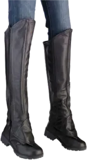 Z1R Women's Half Chaps - Black - s/M 2815-0092