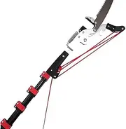 Tree Lopper Telescopic 2 in 1 High Reach Tree Loppers Pruners Saw Extendable Bypass Garden Tools Lopper 18FT - 5.4M Telescopic Tree Pruner Tree High for Pruner,Red-5.4M