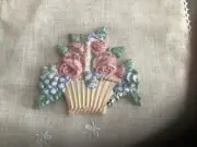 Mackenzie Childs Flower Basket Tile NOS!