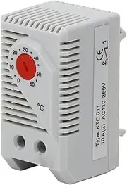 Mechanical Thermostat, 0-60°C Adjustable Normally Open Temperature Controller Switch for Heater Filter Fan Cooling Equipment Other Signal Device (Blue Button) (KTO011)