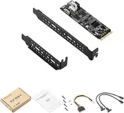 M.2 to 2-Port 10G Expansion Card Black Dual Type-C Interface Industrial Camera Live Device High Speed SSD NIC IO-M2F3142-2C