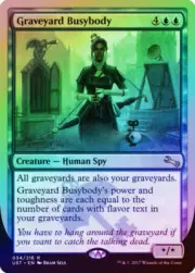 Graveyard Busybody FOIL Unstable NM Blue Rare MAGIC GATHERING