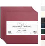 PAVER RED Cardstock from Cardstock Warehouse 12 x 12 PREMIUM 100 LB. COVER Cover - 25 Sheets
