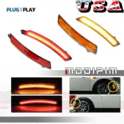 Front & Rear Amber/Red Full LED Side Marker Light Set For 2007-13/14 MINI Cooper (for: Mini)
