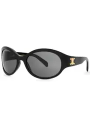 Celine Round-frame Sunglasses - Black ONE SIZE