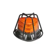 Narva 10-33V Aerotech Hd Short LED Strobe/Rotator With Cage - Amber Flange Base