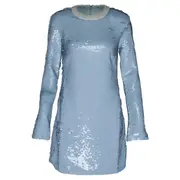 [Self-Portrait] Blue Sequin Mini Dress