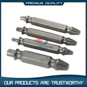 4 Pcs Screw Extractor easy out Drill Bits Guide Broken Damaged Bolt Remover Set