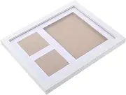 Baby Handprint Footprint Kit Photo Frame Newborn Keepsake White Wall Dec