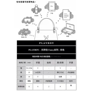 PLAYBOY - 托特包 Fancy系列 - 杏色$5,480