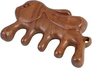 WOFASHPURET Handmade Sandalwood Rabbit Comb Multiuse Scalp Massager Tool Versatile Hair Body Massager for Relaxation Attractive Design for All Purpose Use for Scalp Face Neck Massage