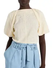 [Marcs] Fiesta Textured Top in Cream