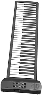 HYTROVE 61-key Roll-up Piano Hand-rolled Electronic Keyboard Portable Design Silicone Material for Boys and Girls Adults Built-in Speaker
