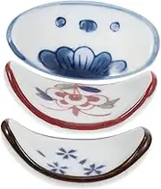 NAMOARLY 3pcs Japanese Style Ceramic Chopstick Rest Elegant Decor for Dining Table Convenient Holder for Chopsticks Unique Design for Home Decoration and Dining Experience
