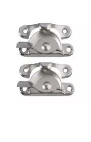 2x Gatehouse Gray Satin Nickel Die-cast Sliding Window Sash Locks #0047092 NEW