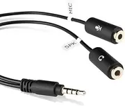 JOBY Splitter for Wavo 3.5mm Cables, Splitter for Wavo Microphone, for Smartphone, Perfect and Clear Audio, Phone Accessories, Vlogging Kit, Live Streaming, Video Conferencing