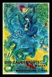 Marc Chagall Mozart Metropolitan Opera Canvas Print Fridge Magnet 10x15 Large