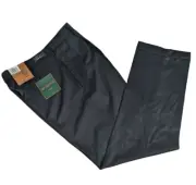 Dockers Mens Premium Ultimate Wool Dress Pant 36x34" Cuffs Relaxed Fit Black