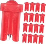 BESTYASH 100Pcs Eyelash Glue Bottle Tips Blocking Glue Nozzle Needles for Efficient Application Durable High Grade for Lash Extensions Essential Accessory