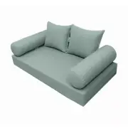 |COVER ONLY| Style4 Queen Knife Edge Daybed Mattress Bolster Pillow Covers AD002