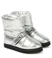[Versace Kids] Versace Kids Logo snow boots UK 9 silver