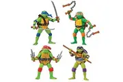 Teenage Mutant Ninja Turtles: Mutant Mayhem Basic Figure Turtle 4-Pack Bundle by Playmates Toys