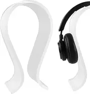 Geekria Acrylic Omega Headphones Stand for Over-Ear Headphones, Gaming Headset Stand, Desk Display Hanger Compatible with Sony WH-1000XM6, AKG, Sennheiser, Jabra, Studio, B&o (Frosted)