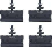 4Pcs BXA #1 Quick Change Turning and Facing Tool Holders 250-201 for Lathe, Use With BXA Post 250-200 or 250-222