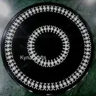 Shiny Gemstone Inlay Work Coffee Table Top Round Marble Patio Center Table