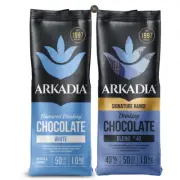 Arkadia 40% Drinking Chocolate 1kg & White Drinking Chocolate 1kg (2kgs)