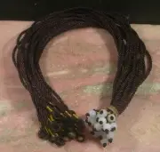 Brown Knotte Knotted Bead string cord 10 piece 18 inches 363294