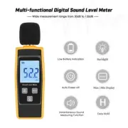 30-130dB Digital Sound Level Meter Reader Pressure Tester Decibel Meter Measure