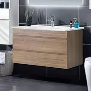 Vanity Unit 915mm with Basin Oak Bathroom Furniture Storage Sink Cabinet