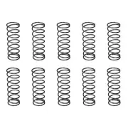 10Pcs 1.2x17x50mm(DxODxL) Compression Spring Black Spring Steel Extension Spring