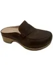 Dansko Bel Black Oiled Pull Up Clog Brown