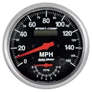 Auto Meter 3978 Sport-Comp 5" Tachometer/Speedometer Gauge - 8K rpm/160 mph